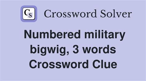 not much crossword|military bigwigs crossword.